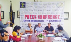 Jumpa Pers Akhir Tahun 2019 Kantor Imigrasi Kelas I TPI Banjarmasin