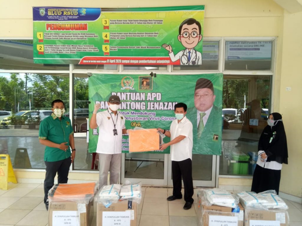 Bantuan APD Covid-19 Dari Syaifullah Tamliha