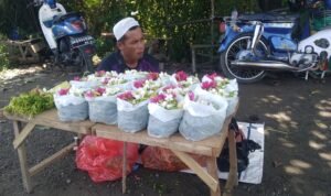 Penjual Bunga Untuk Ziarah