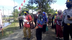 Rombongan Tim Penilai Desa Tangguh Kabupaten Banjar