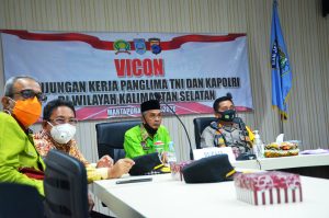 Vicon Forkopimda Banjar Dengan Panglima TNI