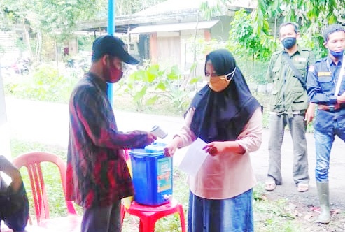 Simulasi Pungut Hitung dan Pelaksanaan Protokol Kesehatan Covid-19 OLeh Panwascam Cintapuri Darussalam