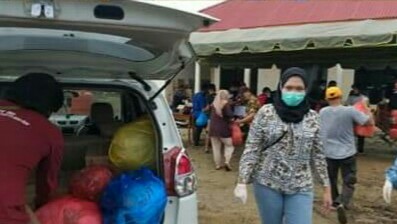 Relawan Kasih Banua Banjarbaru Salurkan Bantuan Korban Banjir