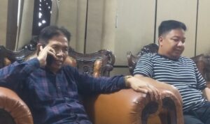 H Gusti Abdurrachman (Antung Aman, sebelah kiri) dan H Muhammad Rofiqi (kanan).