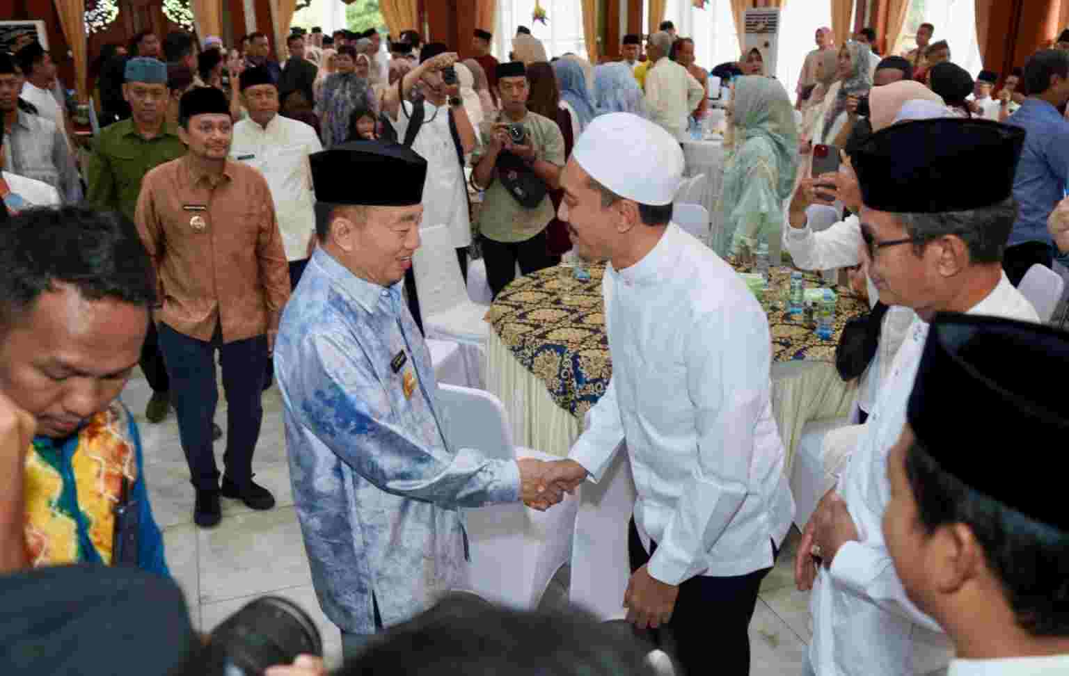 Bupati Banjar H Saidi Mansyur Hadir Open House  Gubernur Kalsel di Mahligai Pancasila