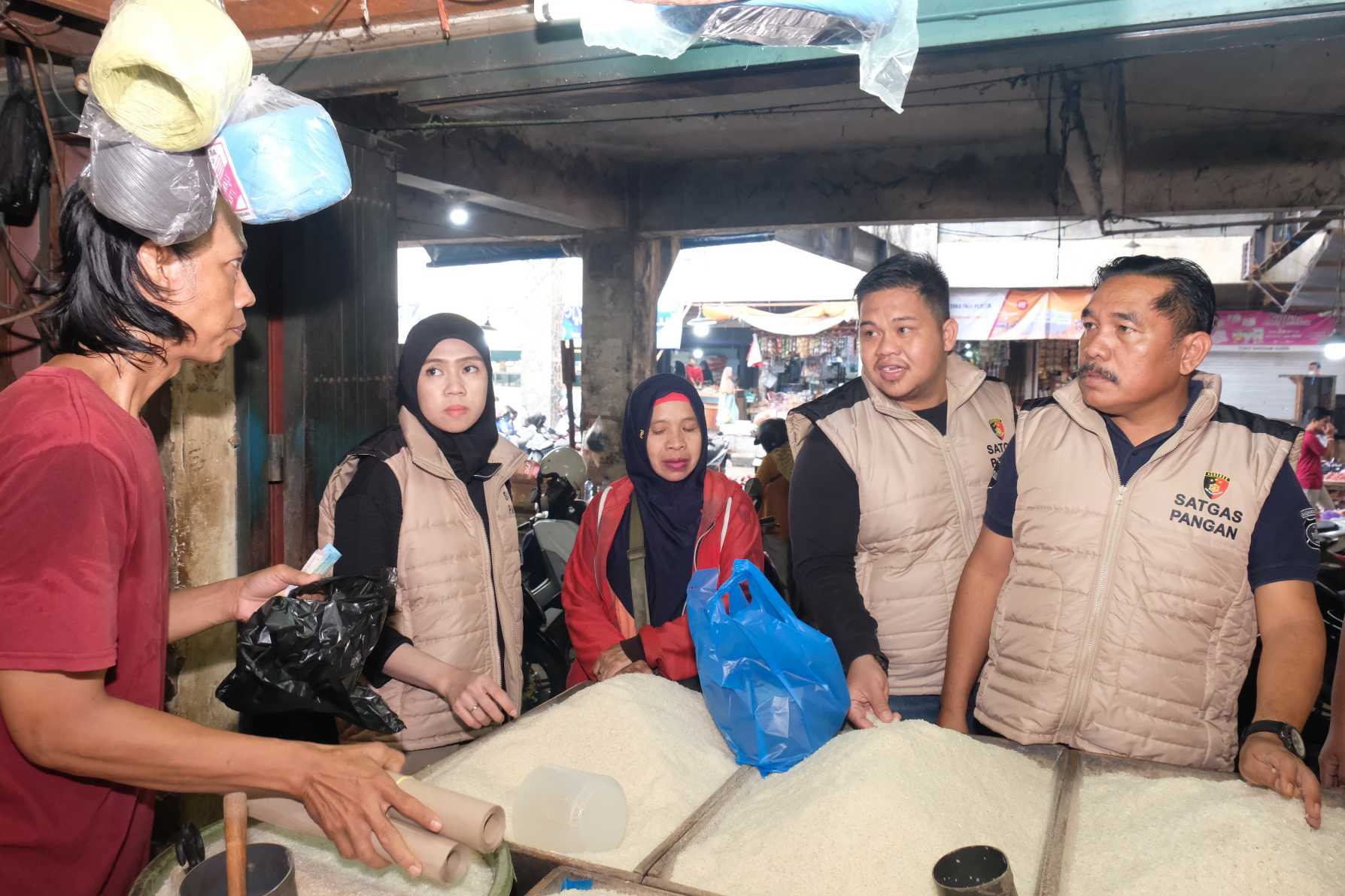 Satgas Pangan Ditreskrimsus Polda Kalsel Sidak Pasar Cek Harga Pangan Pasca Lebaran