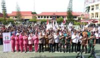 Semarak Mayday di Kalsel: Polda Gelar Baksos dan Pasar Murah di Polresta Banjarmasin