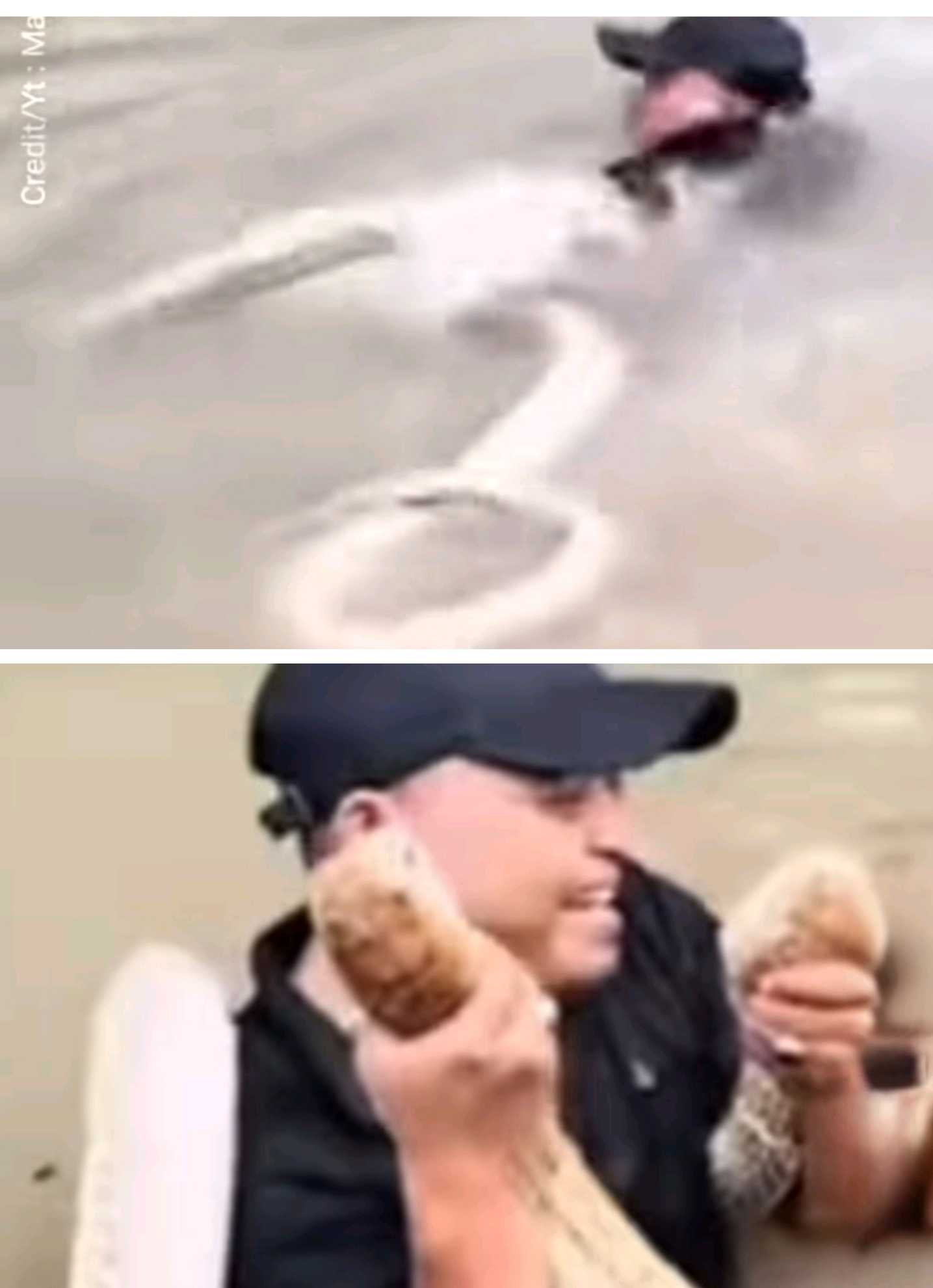 Aksi YouTuber “Manda Petualang” saat Memandikan Dua King Cobra  di Sampit Nyaris Berujung Tragedi