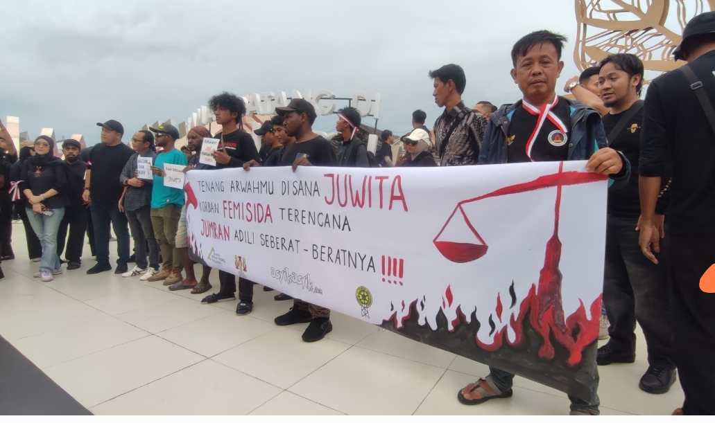 Mahasiswa Papua di Kalsel Ikut Aksi Keadilan Untuk Jurnalis Juwita