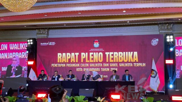 Lisa Halaby – Wartono Resmi Ditetapkan Sebagai Wali Kota dan Wakil Wali Kota Banjarbaru 2025–2030