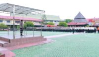 Kemarau Tiba, Polresta Banjarmasin Gelar Apel Kesiapsiagaan Karhutla