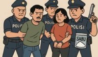 Polisi Ciduk Pasutri dan Tiga Terduga Pengedar Sabu di Kapuas, Sabu Disita Hampir 14 Gram