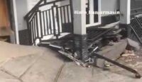 Rumah Bertingkat di Pekapuran Raya Tiba-Tiba Amblas, Warga Kaget Dengar Bunyi Patahan