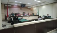 Penasehat hukum Eko Wahyudianto dari Kantor Maxe Sribima saat membacakan pledoi (pembelaan) (Foto: Istimewa)