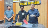 Jumpa pers Polres Tabalong terkait temuan barang bukti baru kasus penganiayaan maut di Murung Pudak (foto: ist)